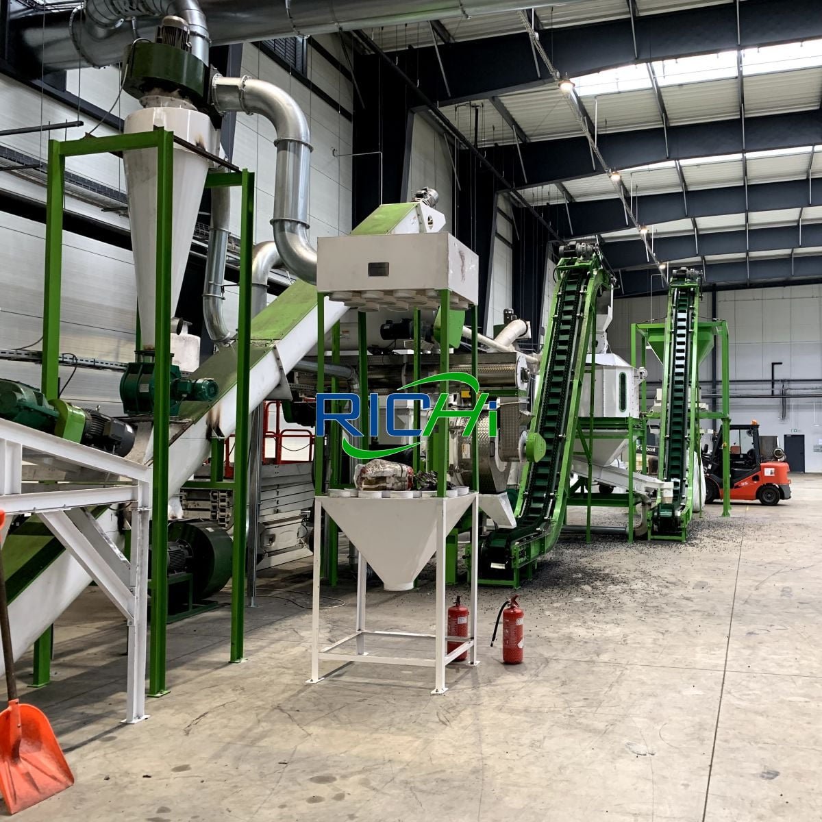 wood pellet production line