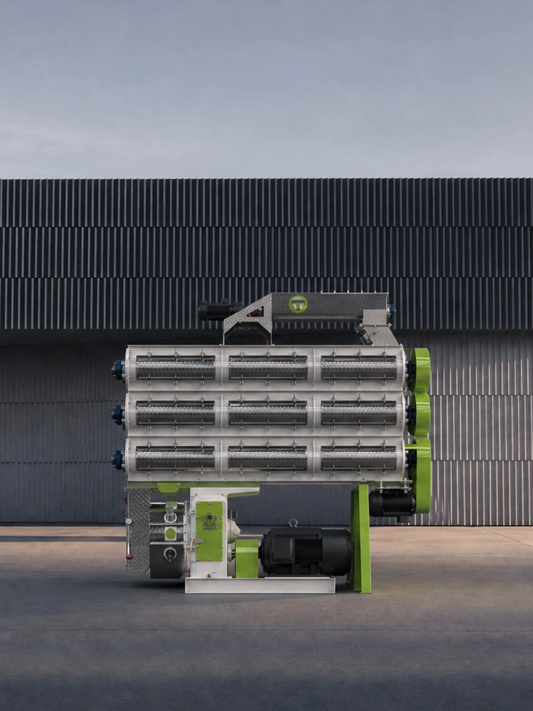 Three layer conditioner machine for shrimp feed pellet mill production