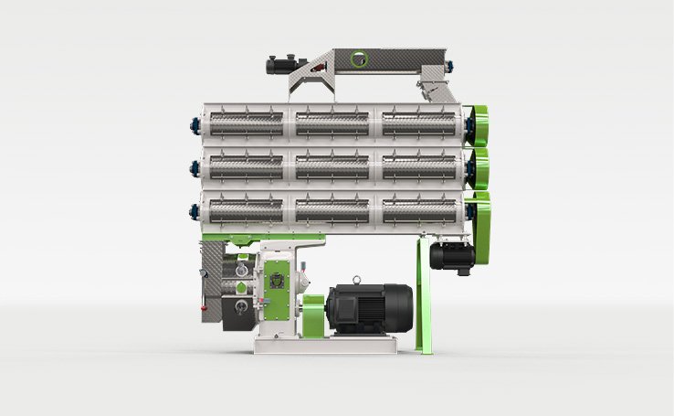 Three layer conditioner for shrimp feed pellet mill aquatic feed processing